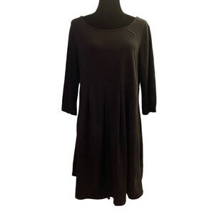 Old Navy Black 3/4 Sleeves A-Line Maternity Dress Size XL